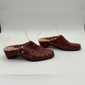 Women's Deep Red Slip-On Shoes